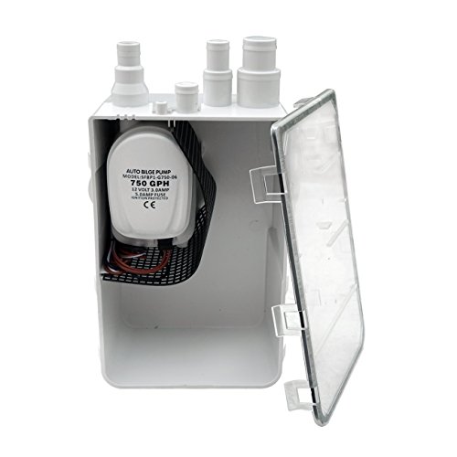 ECO-WORTHY 12V 750 GPH Boat Shower Sump Bilge Pump System Auto Bilge Drain Box