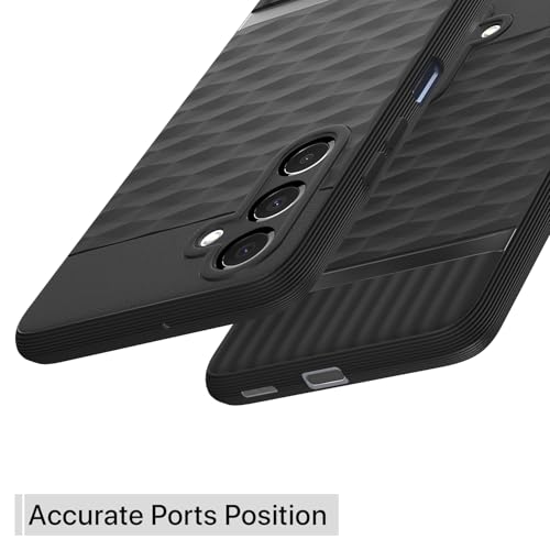 Image of Pikkme Back Cover for Samsung Galaxy A16 5G Camera Protection 3D Hexa Cube Design Silicone Protective Bumper Case (Black)