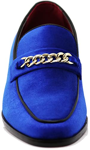 Image of Enzo Romeo Plum05 Men's Dress Loafers Elastic Slip on with Buckle Fashion Shoes
