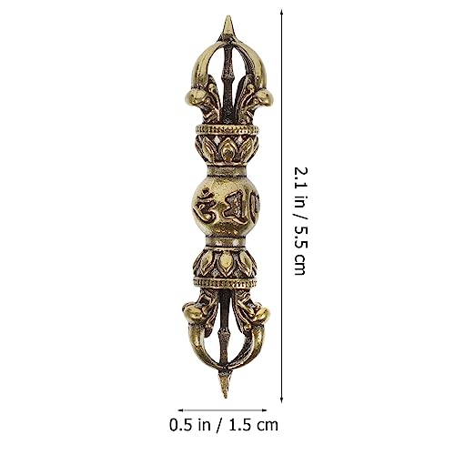 Estatua Buddha Vajra Dorge Vintage en Latón miniatura 7