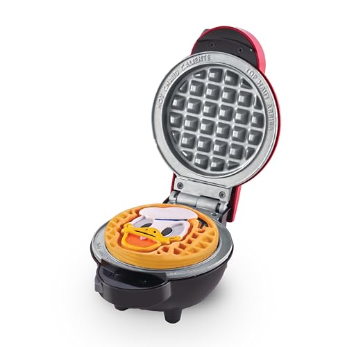 Image of Dash MultiMaker Mini System Removable Plate Set - Ceramic, Nonstick Replacement Plates for Fun-Shaped Waffle Breakfast - Waffle Maker Not Included - 4-Inch - Two-Pack - Donald & Daisy