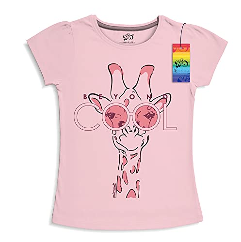 Image of minicult Girls Half sleeeves Cotton Tshirt with Cute Prints and Colorfull (Unicorn)(Pack of 3)