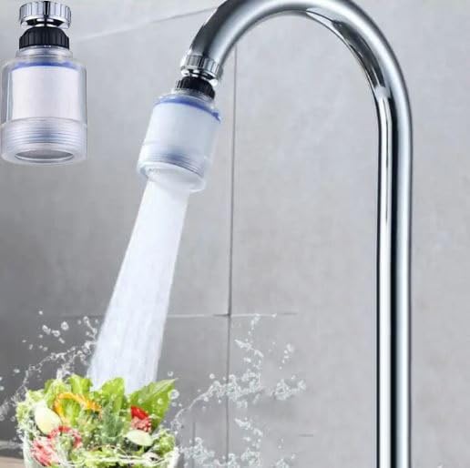 Glaceon 1080 degree Rotating Faucet Aerator Universal Splash Filter Faucet 1080 Degree Big Angle Swivel Faucet Extender Aerator Kitchen Tap Extend Bathroom Sink Gargle Face Wash Faucets Bubbler GL-5