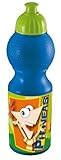 No lavavajillas y microondas Joy Toy 734433 Phineas y Ferb - Botella de Deporte (6 x 6, 22 cm, 500 ml)