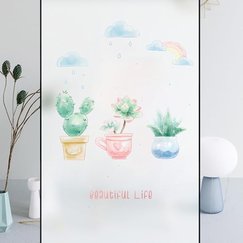 Película para ventana decorativa multicolor VOCOSTE 11.81x78.74 in