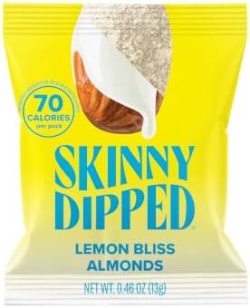 SkinnyDipped Lemon Bliss Almonds Mini Snack Packs | 24 Pack