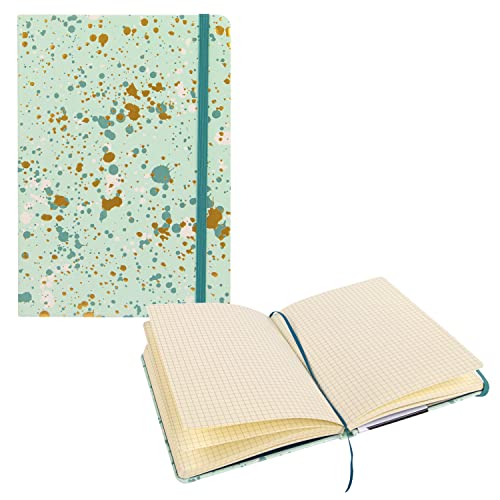 Idena Sparkle Mint 12251 Notebook, Squared, 14 x 20 cm, 192 Pages, 100 g/m², with Document Pocket - Image 2