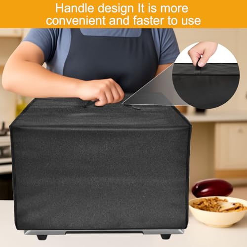 Image of Toaster Oven Air Fryer Cover, Heat-Resistant Waterproof Dust-proof Kitchen Appliance Covers Compatible with Cuisinart TOA-60 65 70 Convection Toaster Oven Air fryer