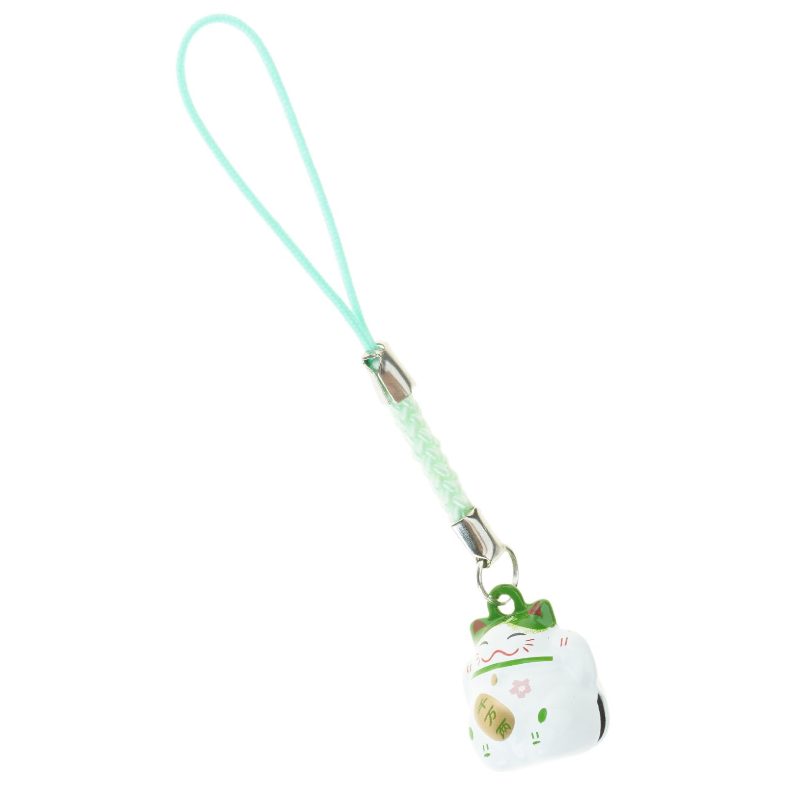 NEWFT Assorted Luck Cat Keychain Charm Lovely Cat Pendant Keychains With Bells Phone Accessory For Good Luck And Styles