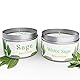 Chandelita Duftkerze mit Salbei & Weißem Salbei für Meditation & Chakra-Heilung – Duftkerzen aus Sojawachs – Vegane Kerze mit Ätherischen Ölen – Energie & Heimdekoration – Aromatherapie Candle
