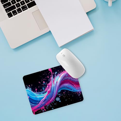 Image of Mouse Pad with Non-Slip Rubber Base, Waterproof & Durable Desk Mat for Gaming, Office & Students | Small Laptop & PC Pad | 23x18cm