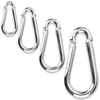 C.P. Sports Karabinerhaken 80mm x 8 mm & 60mm x 6mm 1-60 Stück Karabiner Haken Schnapphaken (8 x 80 mm, 1 Stück)