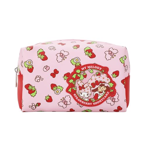 Bioworld My Melody X Strawberry Shortcake Strawberries & Butterflies 8 Pink Toiletry bag