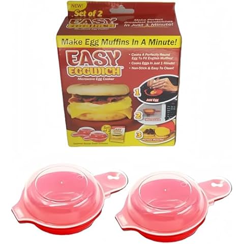 Liusm Microwave Egg Muffin Breakfast Sandwich Cooker For Make Egg in 1 Minute Cover
