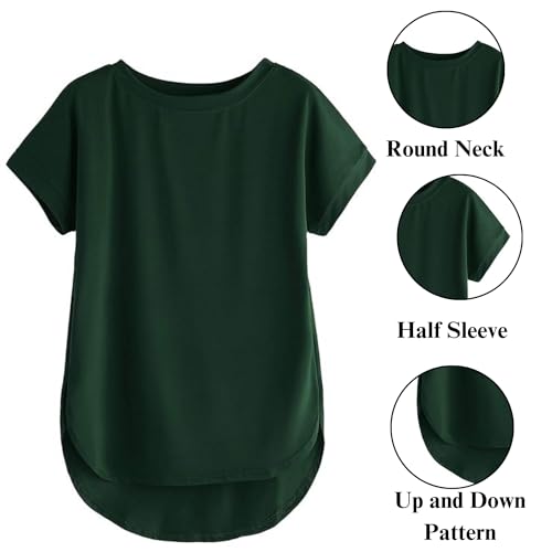 Image of Fabricorn Combo of Plain Color Stylish Up and Down Cotton Tshirt for Women