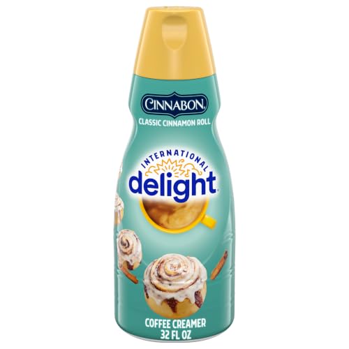 International Delight Coffee Creamer, Cinnabon (R), Refrigerated Flavored Creamer, 32 FL OZ Bottle