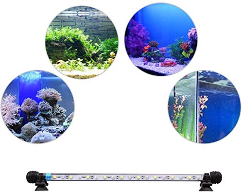 VARMHUS Submersible LED Aquarium Light, 48 cm Underwater Fish Lamp Waterproof Aquarium Lighting for Fish Tank (Blue and White Color) - Image 6