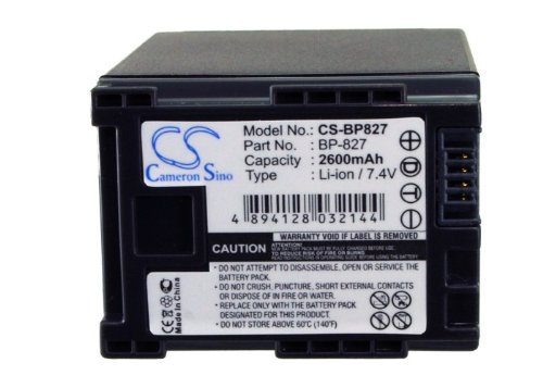 Lot De 2 Batteries Vhbw 750mAh 7.2V Pour Canon Legria FS22, FS305, FS200, FS306, FS21 - Avec Puce Infos, Rechargeables Li-ion