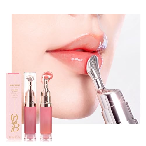 Baby Pink Peptide Brightening Lip Serum, Hydrating Plumping Tinte...