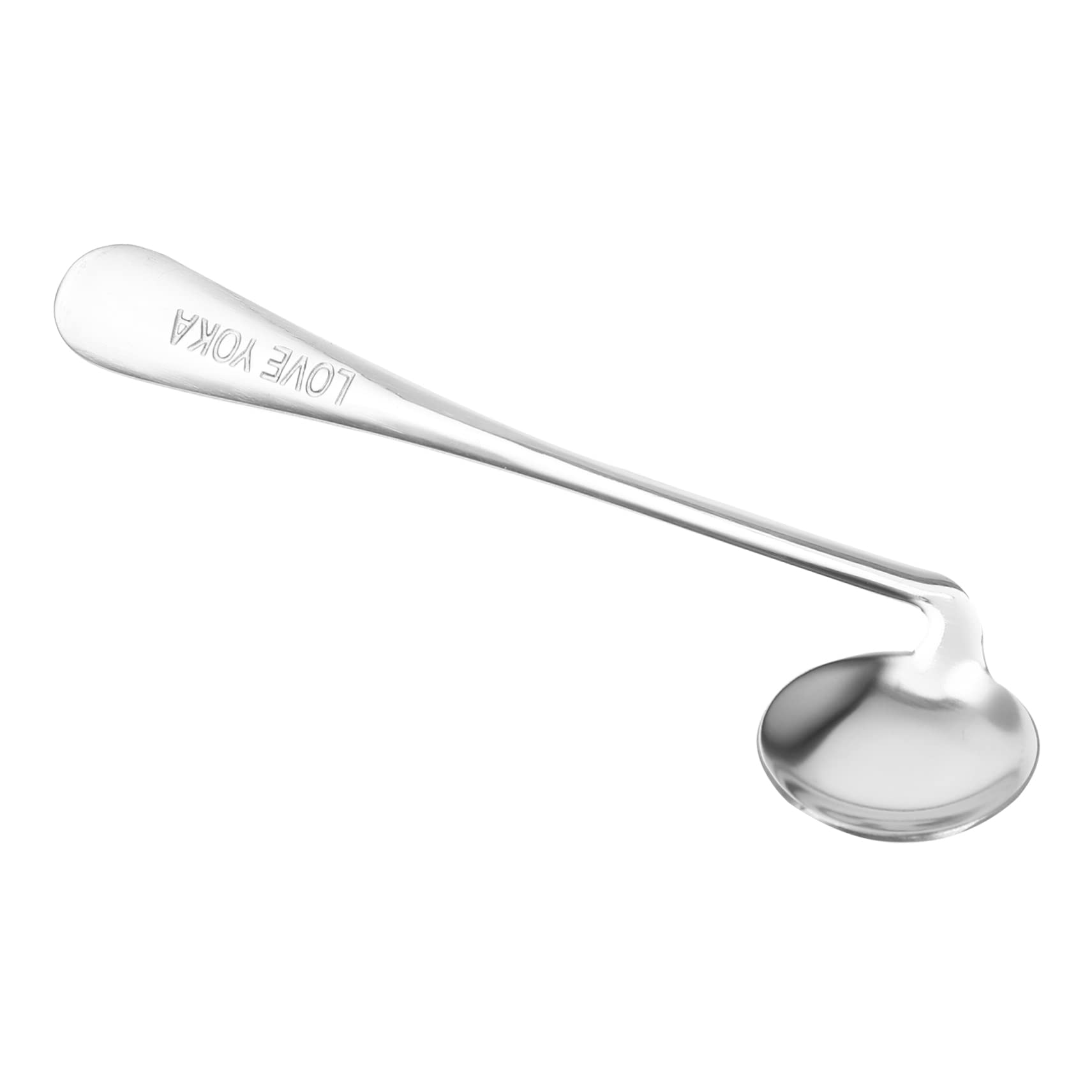 SEWOART 2pcs Ergonomic Spoon for Elderly Angled Feeding Utensil Stainless Steel Easy to Use Comfortable Grip Non-Slip for Seniors