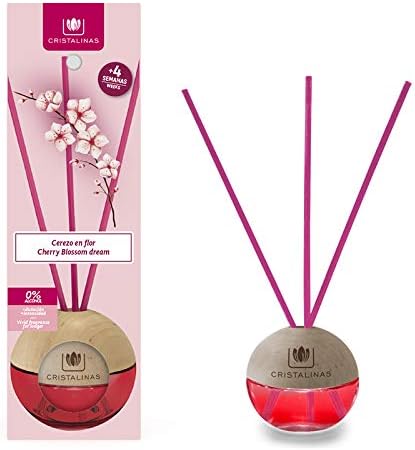 CRISTALINAS Air Freshener, Reed Diffuser, 40ml / 8 Weeks, 0% Alcohol, Sandalwood & Cedar, Pack of 3