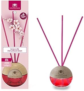 CRISTALINAS Air Freshener, Reed Diffuser, 40ml / 8 Weeks, 0% Alcohol, Sandalwood & Cedar, Pack of 3
