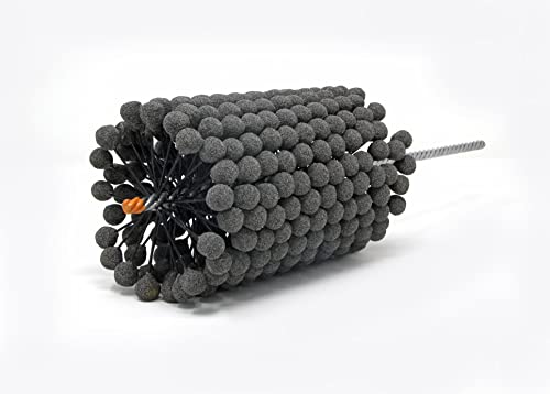 Image of Brush Research GBD41280Z25 FLEX-HONE, 4-1 /2 inch (114mm) Diameter, 80 Grit, Zirconia Alumina #1525, for Low Carbon to Medium Carbon Steels, Stainless Steel and Cast Iron