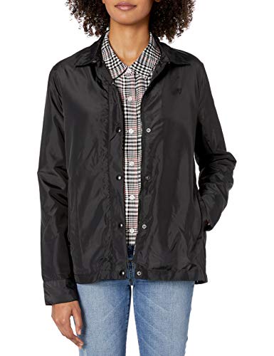 Volcom Women's Cassidys Coach Windbreaker Jacket, Black, Large