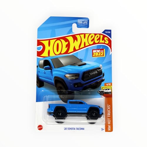 Hot Wheels Toyota Tacoma 2020, escala 1:64, azul miniatura 2