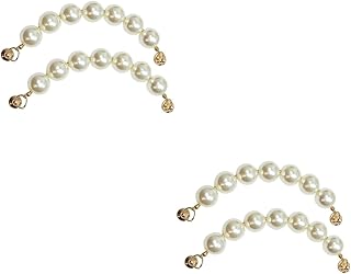 NOLITOY 4 Pçs Acessórios De Cordão Pérola Laço De Telefone Ventilador Pingente De Pérola Jóia Pingente Imitação De Pérolas Anel De Telefone Decorações Acessórios De Telefone Branco DIY