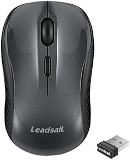 Wireless Mouse for Laptop Silent Cordless 2.4G USB Mini Mouse Wireless Optical Ambidextrous Computer Mobile Mouse, 1600DPI with 3 Adjustable Levels for Windows 10/8/7/XP/Mac/Macbook Pro/Air/HP/Lenovo