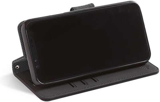 SafeSleeve Wallet Leather Case for iPhone 16 Plus EMF Blocker for Cell Phone with 3 Card Holder & Adjustable Stand – Magnetic Closure, and Magnetic Folio Protection for Daily Use (Black) - Image 4