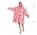 Dietersler Wearable Blanket Hoodie, Women Oversized Fluffy Hoodies Blanket with Pocket, Warm Cozy Giant Sherpa Sweatshirt Gifts for Adults, One Size for All