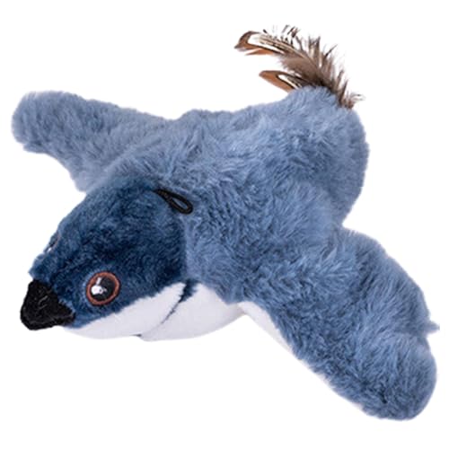 Flying Bird Cat Toy, Automatic Chirping Toy, USB Interactive Cat Toy, Real Chirping Animal, USB Rechargeable Touch Activated Toy