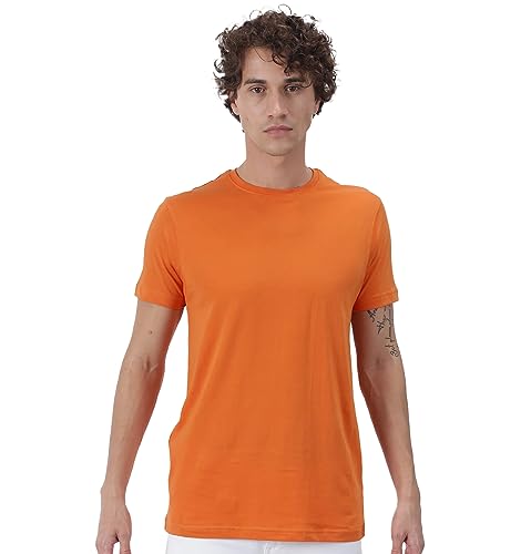 Image of Sleepynuts Round Neck Plain Cotton T-Shirt for Men Pack of 4