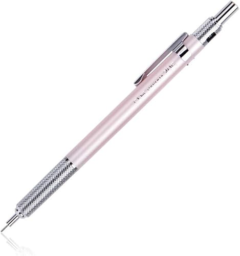 YYMIYU Lápiz mecánico oro rosa varilla de metal de 0.020 in centro de gravedad pintado a mano lápiz mecánico anti-rotura