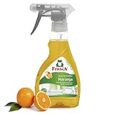 Frosch Spray Lavavajillas Naranja 300ml - Limpiador Desengrasante Ecológico con Extractos Naturales - Elimina Grasa e Incrustaciones