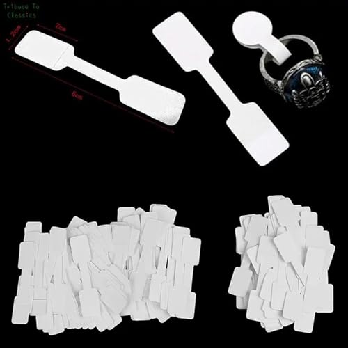 Etiquetas adhesivas para evitar errores de precio, papel rectangular resistente de 100 uds 4