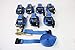 Blue 2â€ x 30â€™ Ratchet Assembly with Flat Hook (8 PACK)