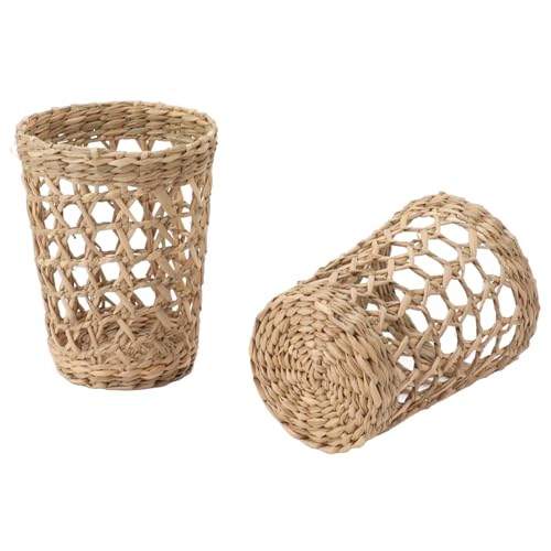 Srliya 6 PCS Woven Cup Holders Anti Scald Hollow Straw Woven Glass Cup Sleeve for Glass Bottles Plastic Cups Mugs by Srliya - Image 8
