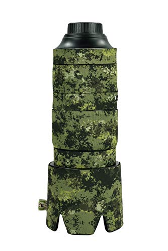 Image of CAMOCOAT Lens Cover for Nikon AF VR 80-400mm F /4.5-5.6G ED | Water Resistant & All Terrain Protection | Dark Forest Green