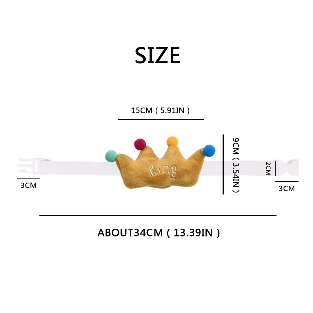 2 Pcs Plush Crown Curtain Tiebacks Cartoon Crown Curtain Holder Curtain Tie Backs Draperies Holdbacks for Nursery Kid Bedroom Pink