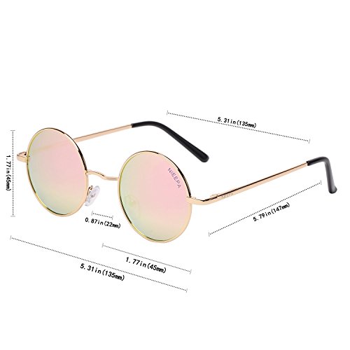 Image of Vintage Small Round Polarized Hippie Sunglasses for Men Women Circle Sun Glasses NP1002