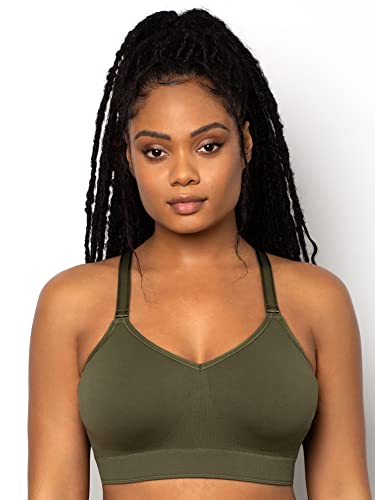 Image of Curvy Couture Women's Plus Size Wireless Bra - Seamless, Soft & Comfortable Fit