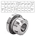 Collet Chuck ER40 Collet Lathe Chuck Carbon Steel Compact Replacement 80 mm Diameter for CNC Milling Machine