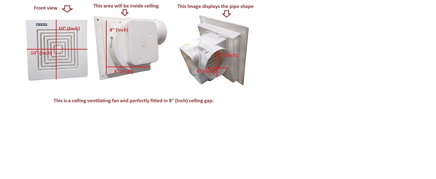 Usha Crisp Air Premia Exhaust Fan - Pack of 2 -3
