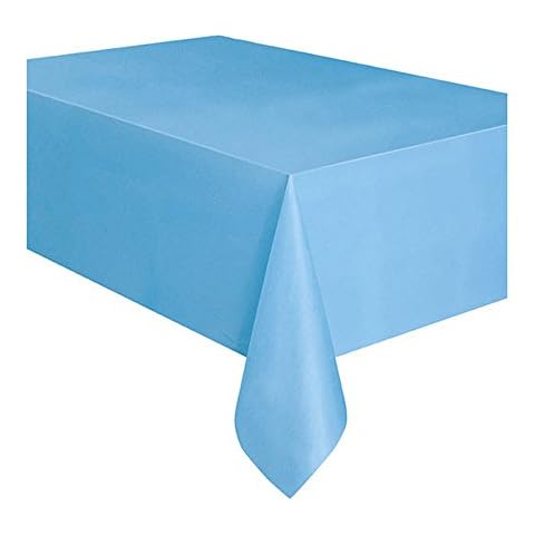 Elegant Powder Blue Rectangular Table Cover Cover