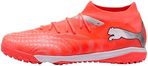 PUMA Damen Future 9 Match TT WN's Fußballschuh, Leuchtend rot, weiß, schwarz, Silber, 37,5 EU, Glowing Red PUMA Weiß PUMA Schwarz PUMA Silber, 37.5 EU