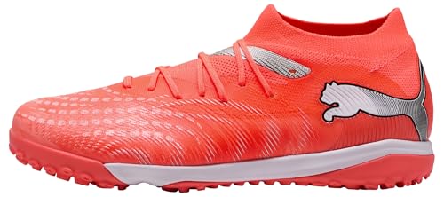 Chaussures de football femme PUMA Future 9 Match TT rouge éclatant noir argent