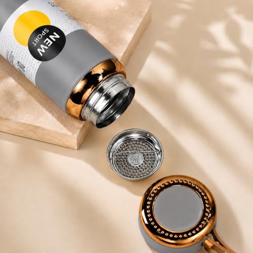 Image of 316 Stainless Steel Water Bottle 1 Litre | Hot & Cold | Durable & Leak-Proof | For Office, Home, Kids, School For Women Men | 1000ml water bottle | Slate Mist